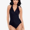 Miraclesuit Rock Solid Wrapsody Swimsuit - Black Hot