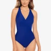 Miraclesuit Rock Solid Wrapsody Swimsuit - Azul Discount
