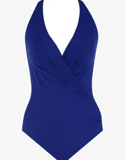 Miraclesuit Rock Solid Wrapsody Swimsuit - Azul Discount