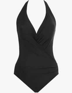 Miraclesuit Rock Solid Wrapsody Swimsuit - Black Hot