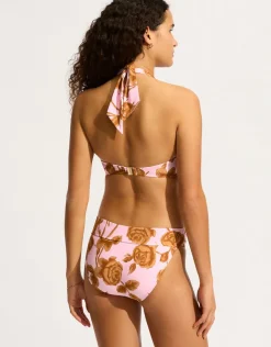 Seafolly Rococo Halter Bandeau Bikini Top - Blossom Sale