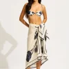 Seafolly Rococo Sarong - Black Clearance