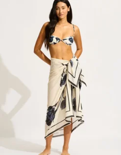 Seafolly Rococo Sarong - Black Clearance