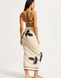 Seafolly Rococo Sarong - Black Clearance