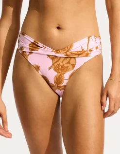 Seafolly Rococo Twist Band Mini Hipster Bikini Pant - Blossom Best