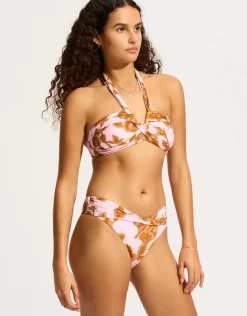 Seafolly Rococo Twist Band Mini Hipster Bikini Pant - Blossom Best