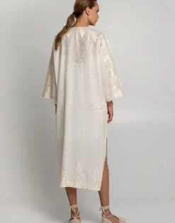 Greek Archaic Kori Roots Kimono - Natural and Champagne Clearance