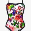Charmline Rose Garden Bandeau Swimsuit - Multi Sale
