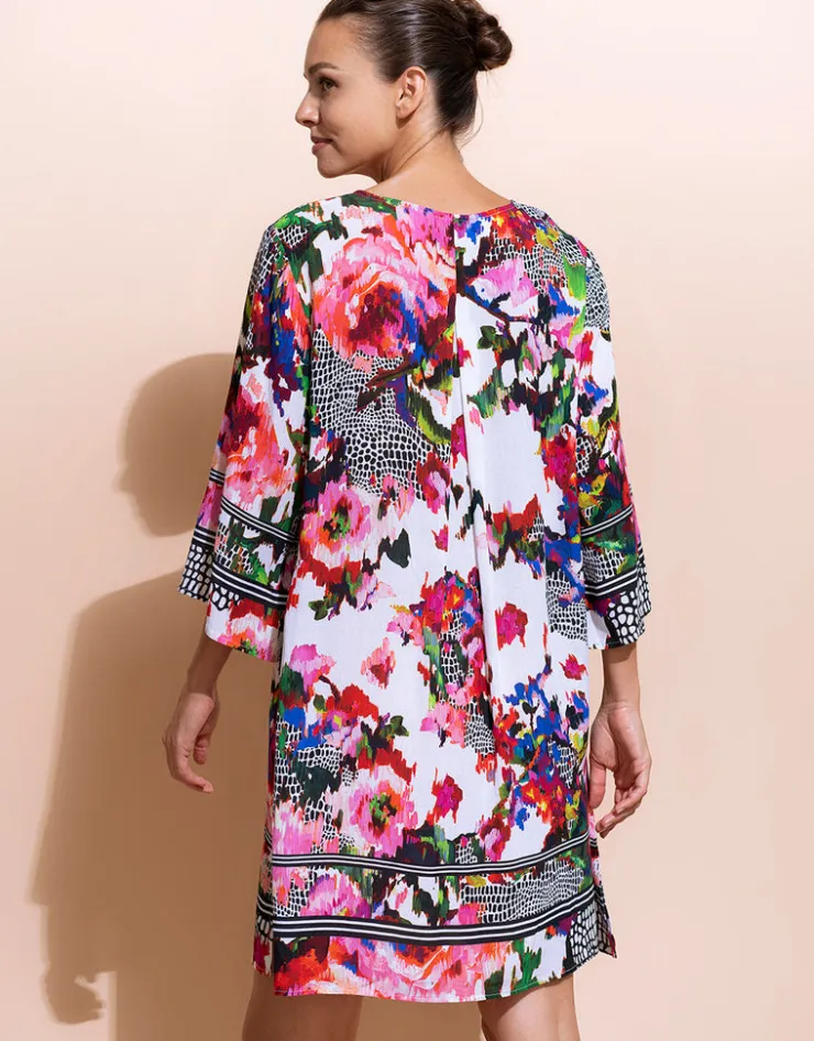 Charmline Rose Garden Kaftan - Multi Hot