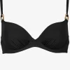 Maryan Mehlhorn Sailor Luxe Moulded Underwired Bikini Top - Black Discount