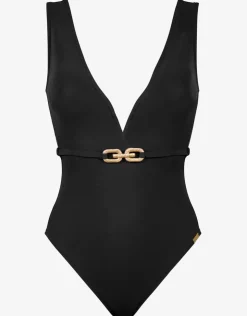 Maryan Mehlhorn Sailor Luxe Plunge Swimsuit Best