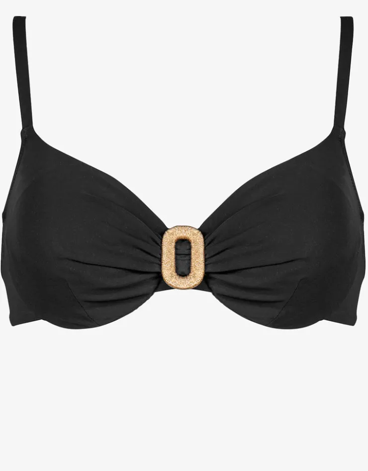 Maryan Mehlhorn Sailor Luxe Underwired Bikini Top - Black Outlet