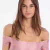 ViX Paula Hermanny Salar Shoulder Top - Light Pink Outlet