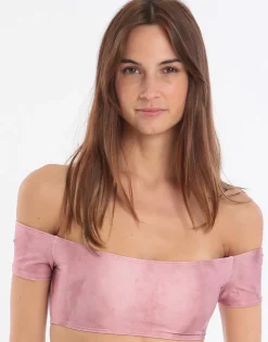 ViX Paula Hermanny Salar Shoulder Top - Light Pink Outlet