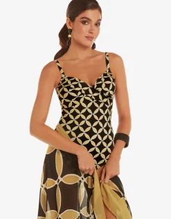 Roidal Samoa Underwired Crossover Swimsuit Best