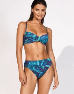 Maryan Mehlhorn Sanctuary Banded Bikini Pant - Lagoon New