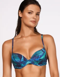 Maryan Mehlhorn Sanctuary Moulded Underwired Bikini Top - Lagoon Hot