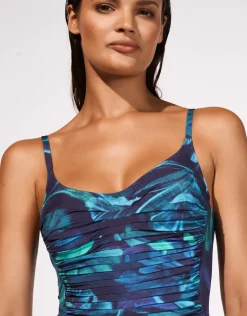 Maryan Mehlhorn Sanctuary Ruched Underwired Swimsuit - Lagoon New