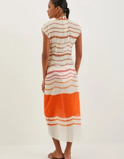 ViX Paula Hermanny Sandstone Sasha Long Cover Up - Print Clearance