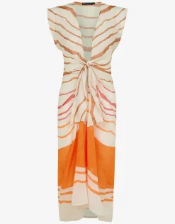 ViX Paula Hermanny Sandstone Sasha Long Cover Up - Print Clearance