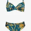 Charmline Satin Fruits Underwired Bikini Set - Ocean Pineapple Sale