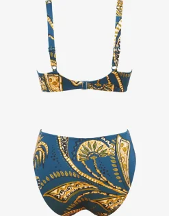 Charmline Satin Fruits Underwired Bikini Set - Ocean Pineapple Sale