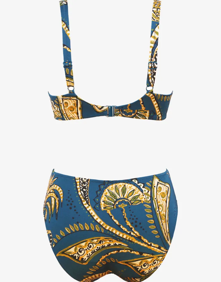 Charmline Satin Fruits Underwired Bikini Set - Ocean Pineapple Sale