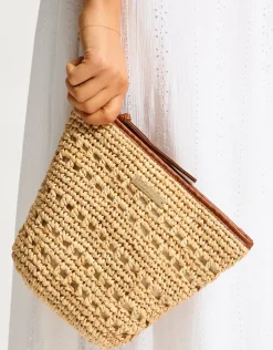 Seafolly Savona Pouch Bag - Natural Best