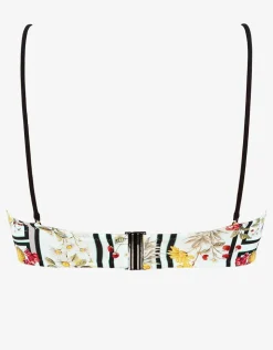 Maryan Mehlhorn Scenery Bandeau Bikini Top - Monochrome Garden Best