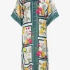 Maryan Mehlhorn Scenery Maxi Kaftan - Monochrome Garden Sale