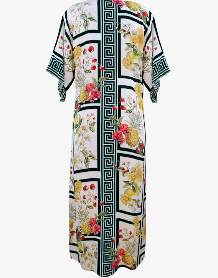 Maryan Mehlhorn Scenery Maxi Kaftan - Monochrome Garden Sale
