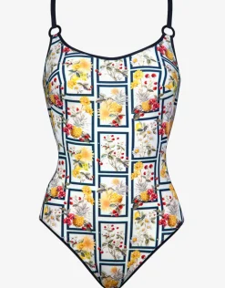 Maryan Mehlhorn Scenery Underwired Tank Swimsuit - Monochrome Garden Sale