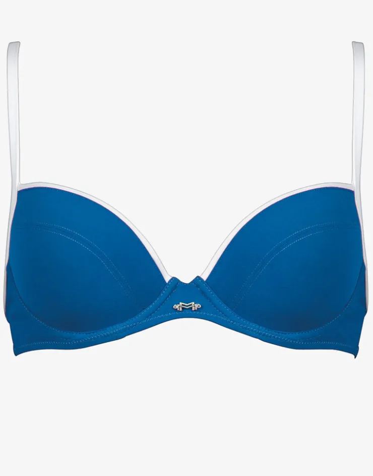 Maryan Mehlhorn Scope Bikini Top - Cobalt White Fashion