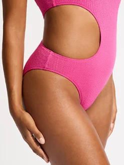 Seafolly Sea Dive Cut Out Swimsuit - Fuchsia Rose Online