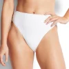 Seafolly Sea Dive High Rise Bikini Pant - White Clearance