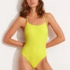 Seafolly Sea Dive Scoop Neck Swimsuit - Wild Lime Best