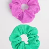 Seafolly Sea Dive Scrunchy 2 Pack - Jade and Violet Discount