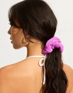 Seafolly Sea Dive Scrunchy 2 Pack - Jade and Violet Discount