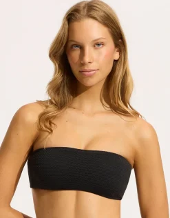 Seafolly Sea Dive Tube Bikini Top - Black Best