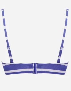 Watercult Sea Ride Twist Front Bikini Top - White Indigo Clearance