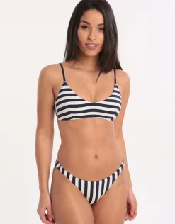Watercult Seafarer Rib Bikini Bottom - White Navy Outlet