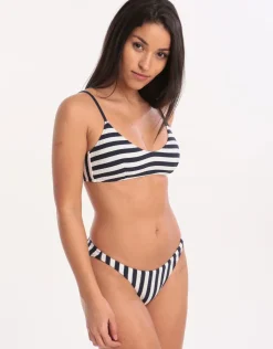 Watercult Seafarer Rib Bikini Bottom - White Navy Outlet