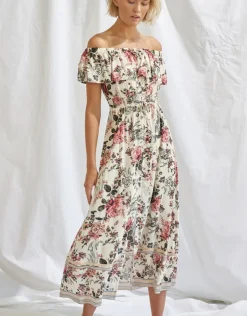Watercult Secret Garden Off The Shoulder Dress Outlet