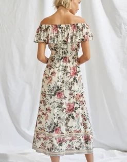 Watercult Secret Garden Off The Shoulder Dress Outlet