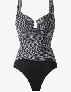 Miraclesuit Selenite Layered Escape Swimsuit - Black Outlet