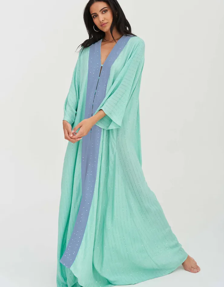 Pitusa Sequin Kimono - Mint Best