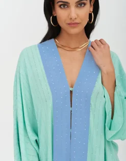 Pitusa Sequin Kimono - Mint Best