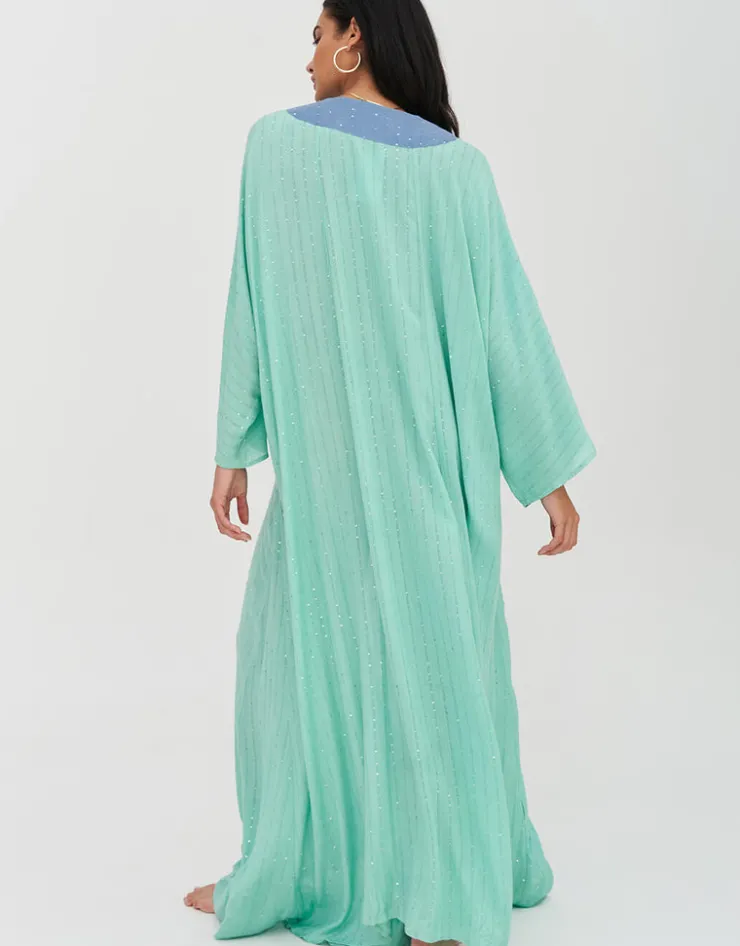 Pitusa Sequin Kimono - Mint Best