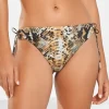 Maryan Mehlhorn Serpent Loop Side Bikini Pant - Python Outlet
