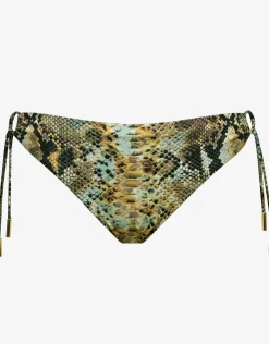 Maryan Mehlhorn Serpent Loop Side Bikini Pant - Python Outlet